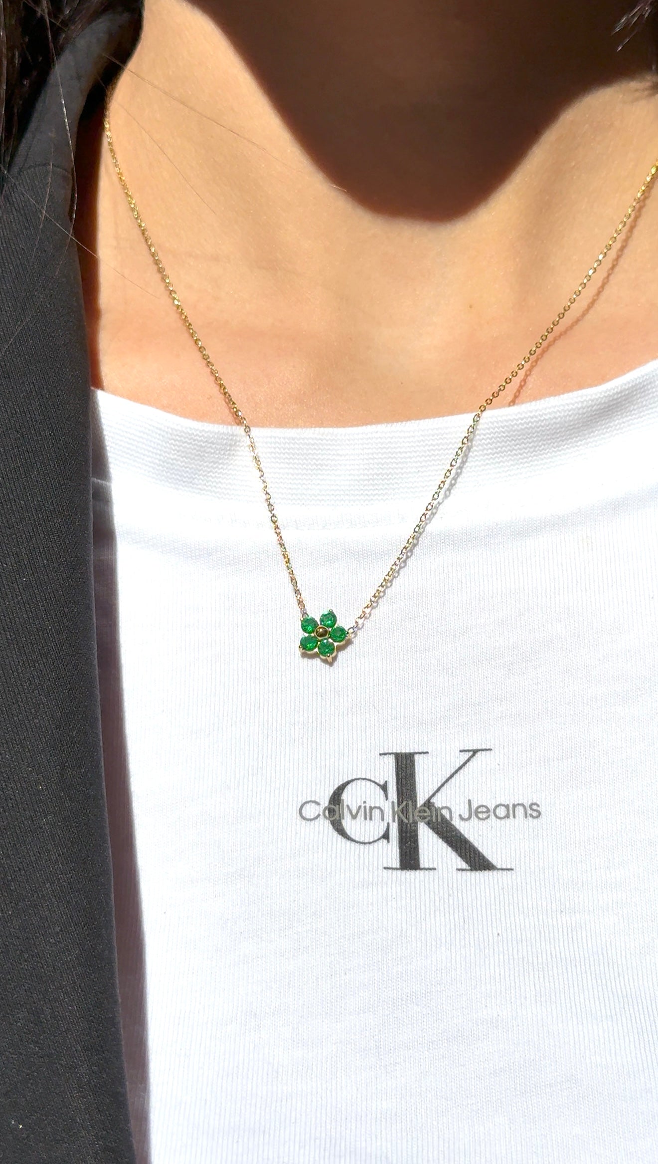 Collana “Green flower”