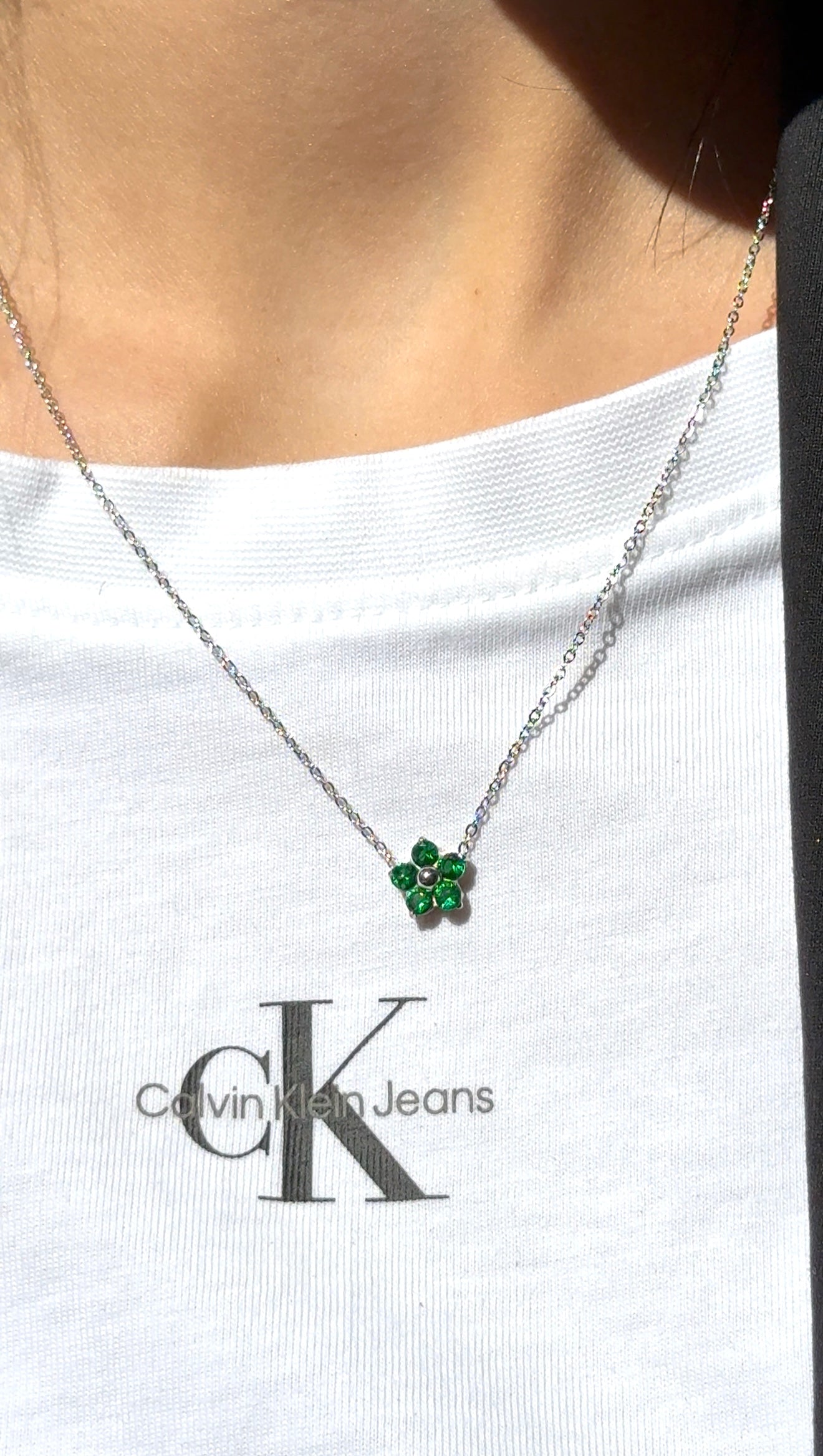 Collana “Green flower”