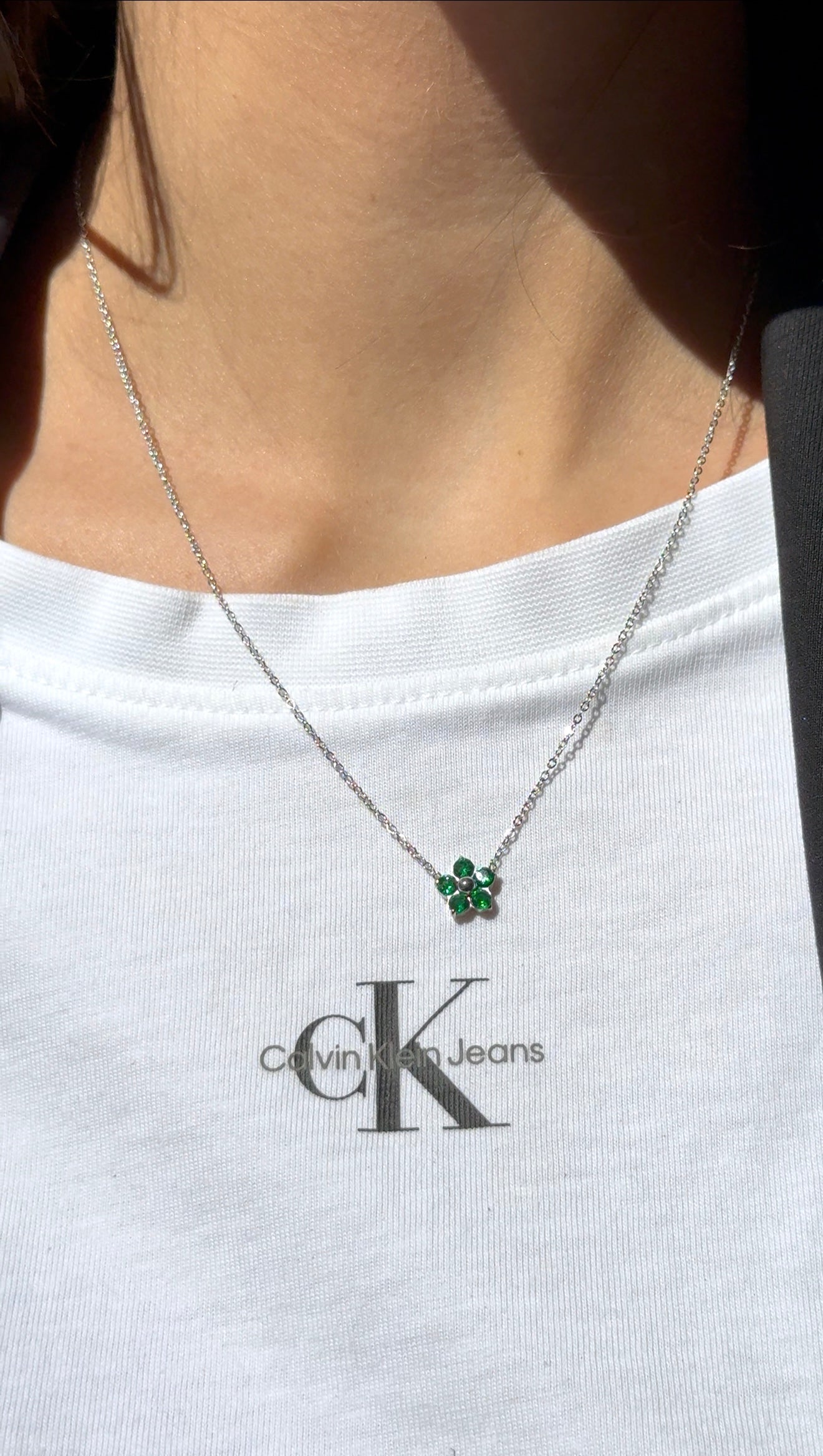 Collana “Green flower”